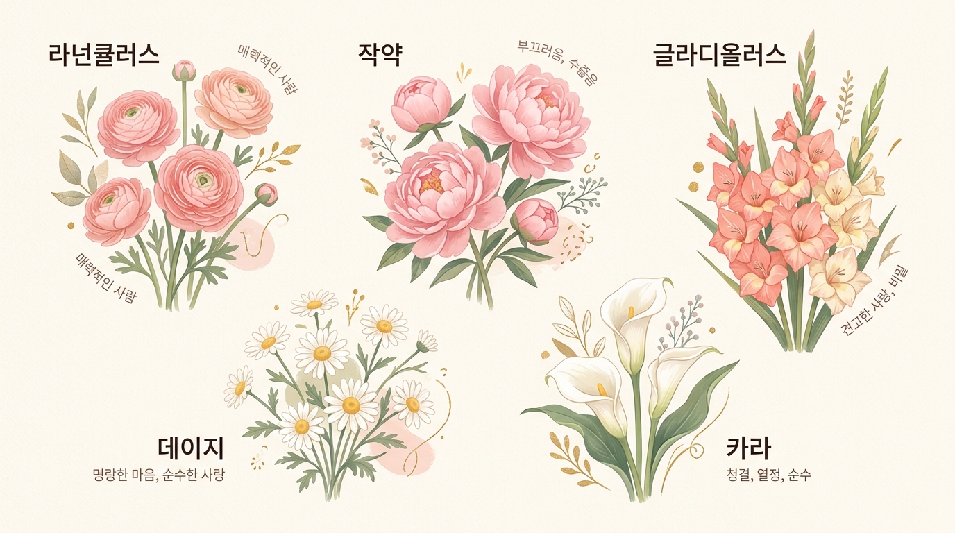 여자친구한테 주면 좋을 꽃말 가진 꽃 추천 8선